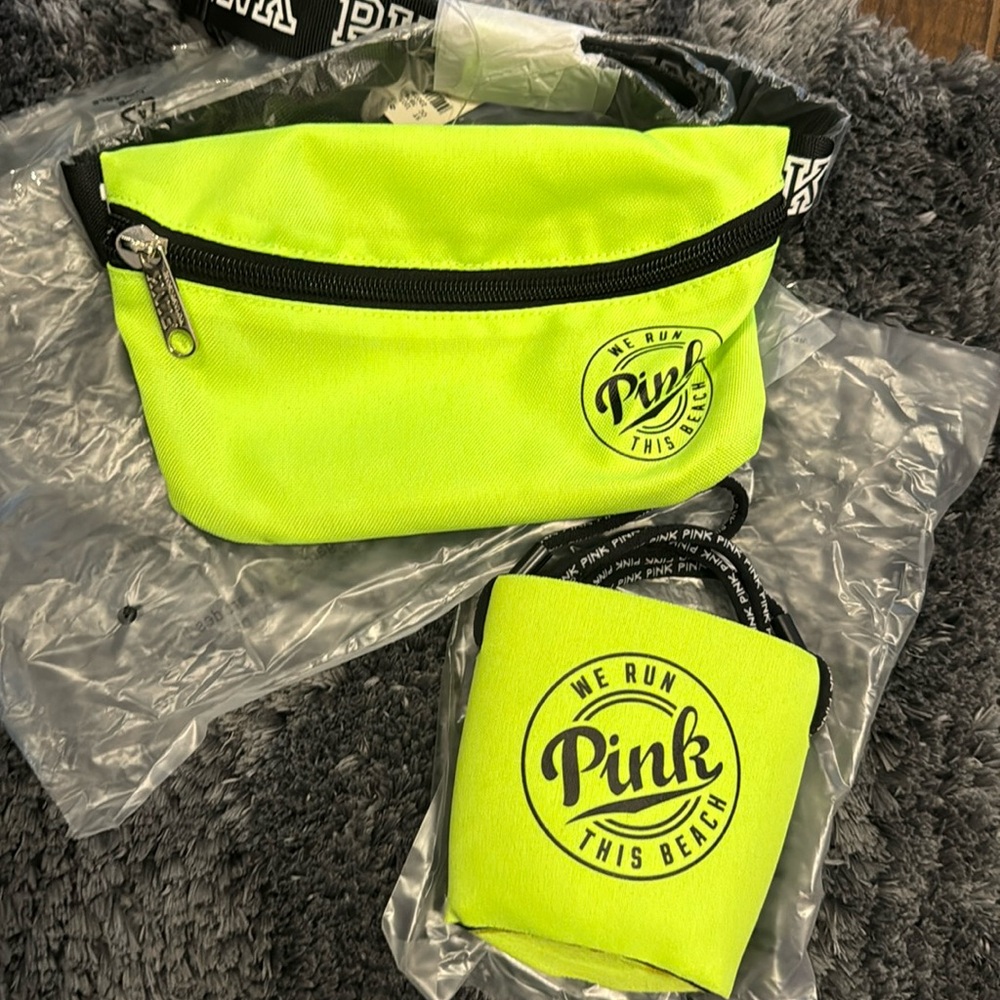 VS PINK Fanny Pack and Coozie